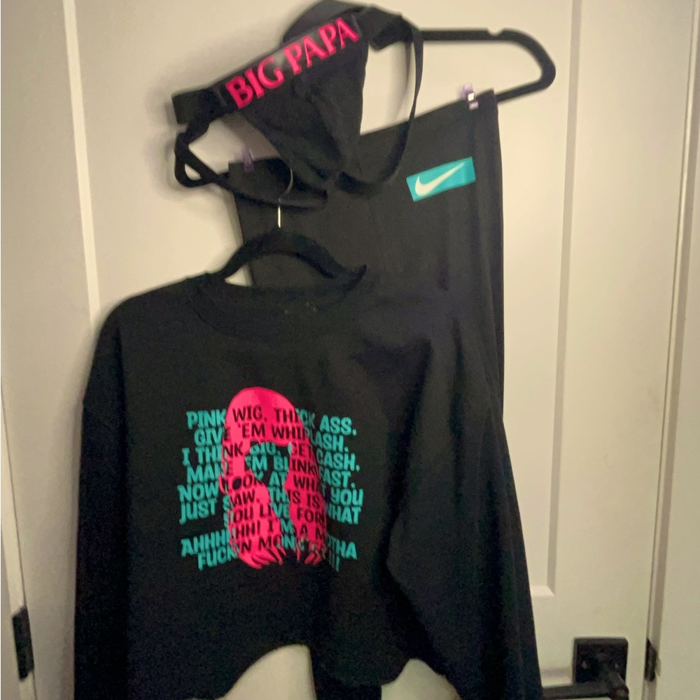 Black sweater crop jock strap circuit party bundle size medium